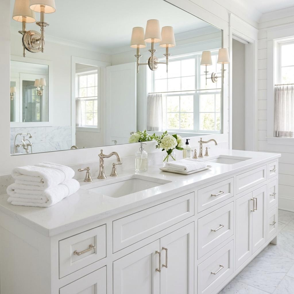 Freshly cleaned bathroom representing CompanyClean home care