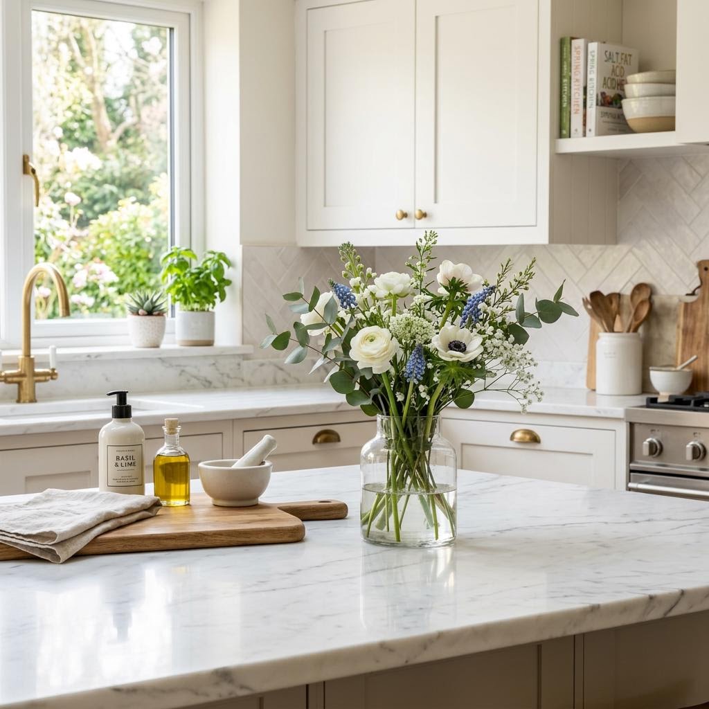 Clean, welcoming kitchen representing thoughtful home cleaning